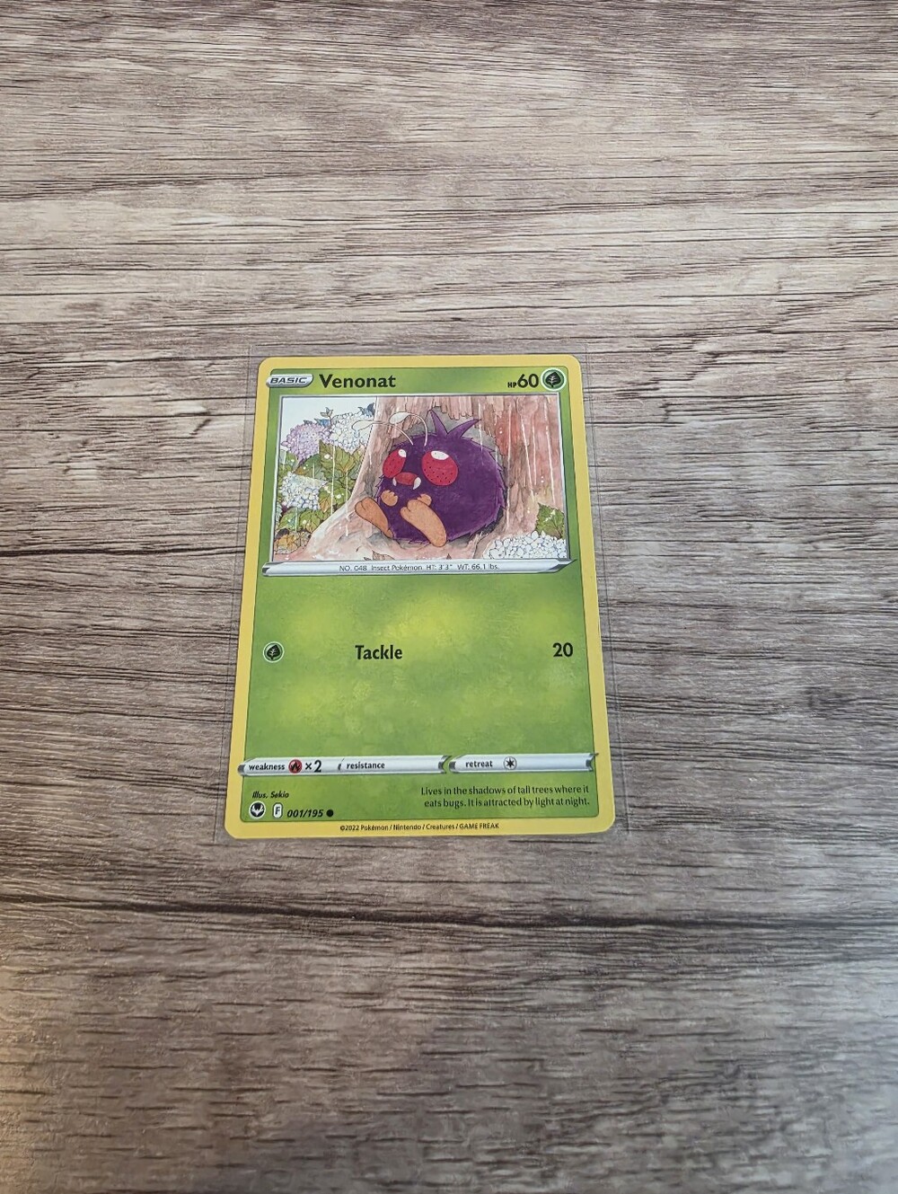 💫BUY 5 FOR $26 Pokemon Venonat Card